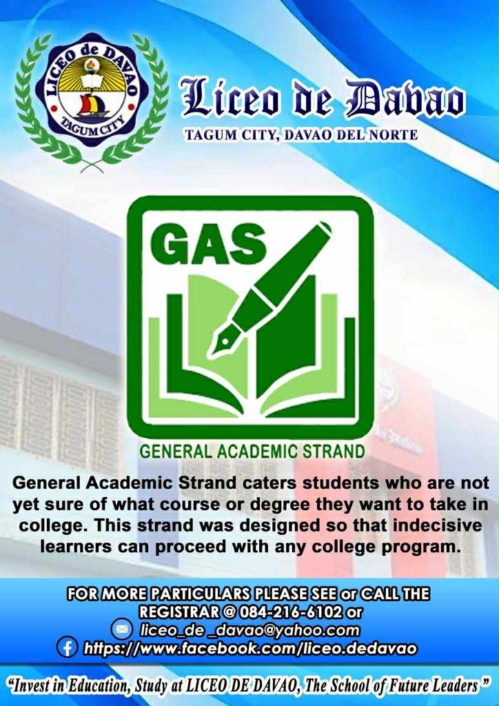 General Academic Strand Infographic